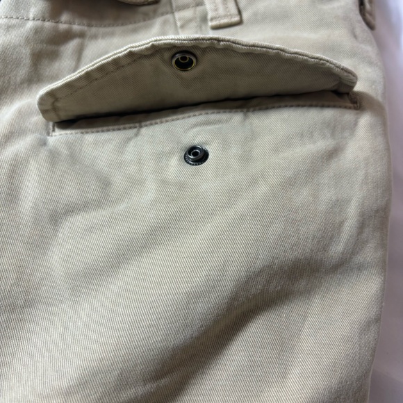 Banana Republic Cargo Shorts Adjustable Waist Buckles Snap Pockets Tan Size 31 - Picture 6 of 15